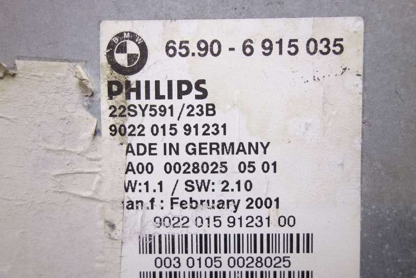 Módulo de navegación BMW E39 E46 E83 E85 E86 65906915035 65.90-6 915 035 Philips 902201591231 9022 015 91231 A0000280250501 A00 0028025 05 01 - foto 3