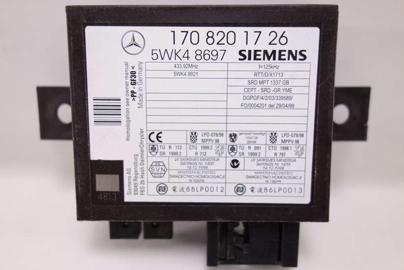 Módulo de confort Mercedes Benz 1708201726 170 820 17 26 Siemens 5WK48697 5WK4 8697 - foto 1