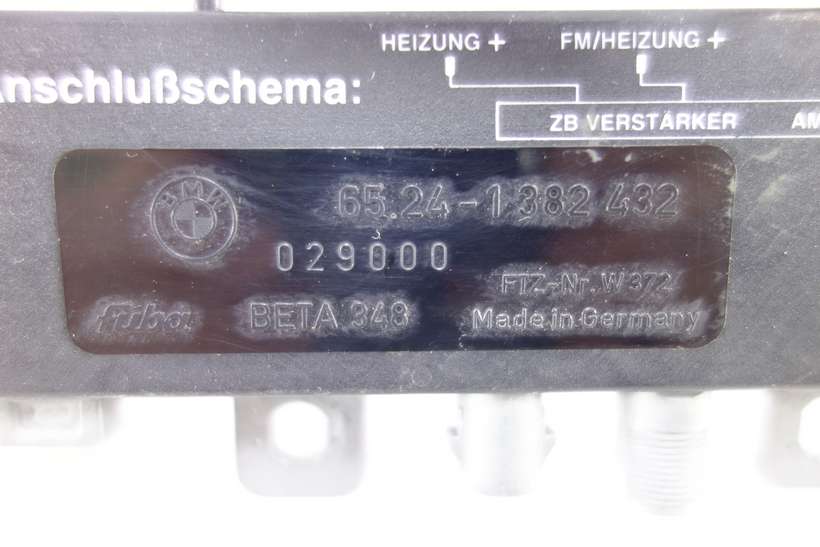Amplificador de antenna BMW E31 E32 E34 65241382432 65.24-1 382 432 BETA348 BETA 348 - foto 2