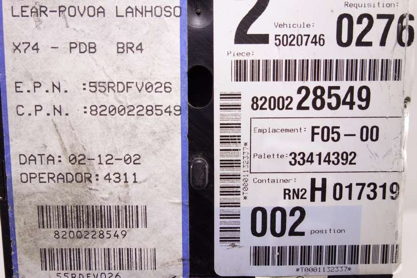 Módulo de confort Renault Laguna 8200228549 8200004201E 518831003 55RDFV026 50207460276 - foto 2