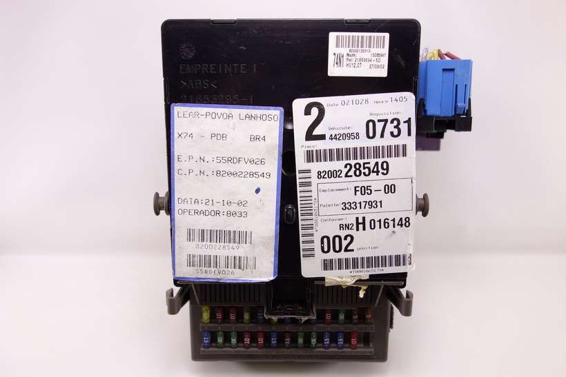 Caja de fusibles Renault Laguna 8200228549 55RDFV026 44209580731 - foto 2