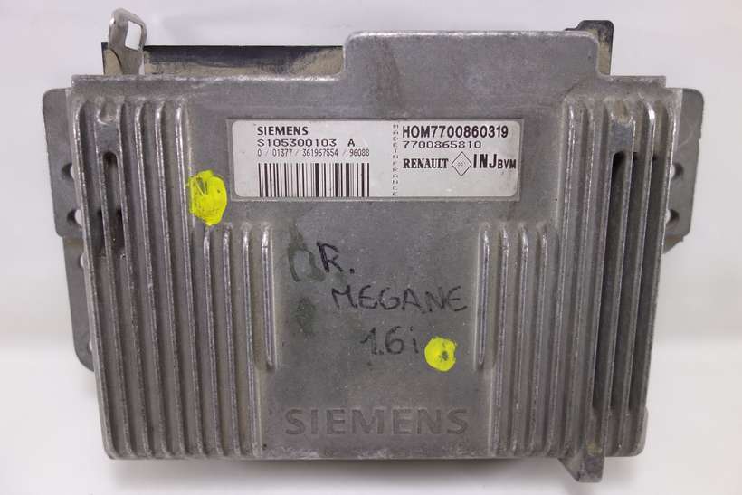 Centralita del motor Renault Clio Megane HOM7700860319 7700868510 S105300103A S105300103 A - foto 1