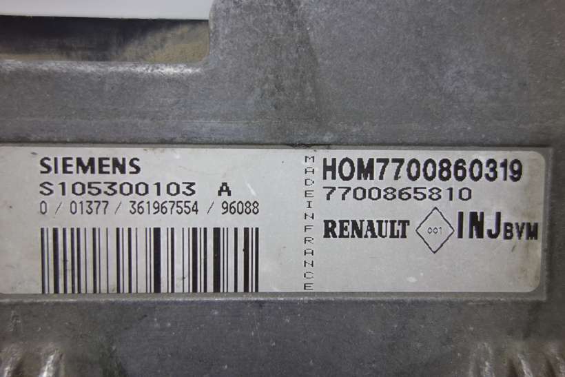 Centralita del motor Renault Clio Megane HOM7700860319 7700868510 S105300103A S105300103 A - foto 2