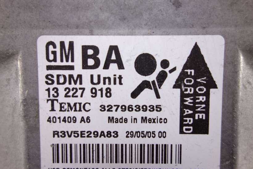 Centralita de airbag Opel Astra 13227918 13 227 918 Temic 327963935 - foto 2