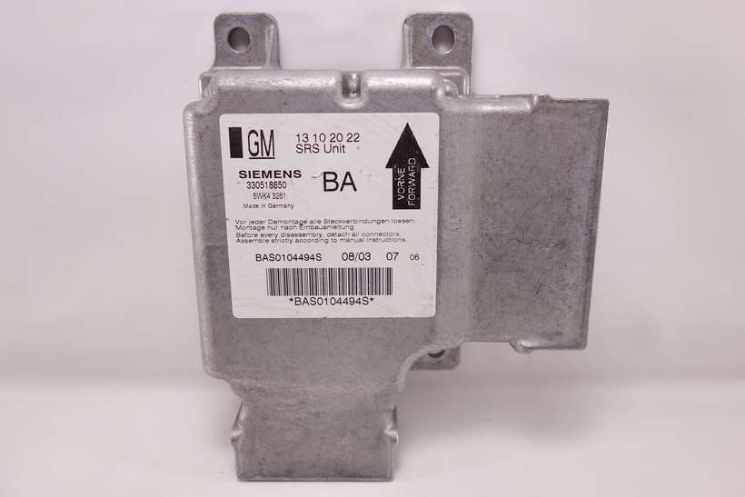 Centralita de airbag Opel Vectra 13102022 330518650 Siemens 5WK43261 BAS0104494S BA - foto 1