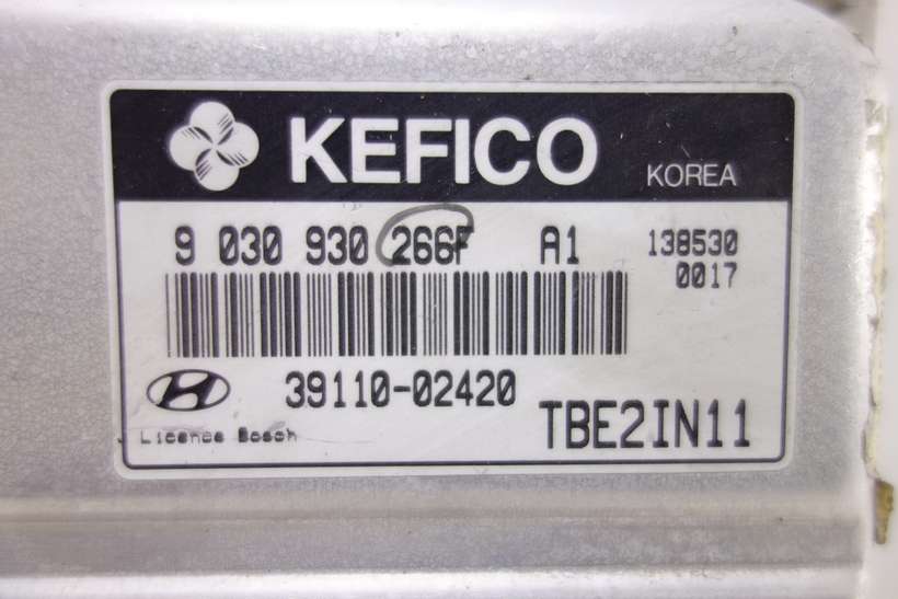Centralita del motor Hyundai Getz 3911002420 39110-02420 9030930266F 9 030 930 266F TBE2IN11 KEFICO - foto 2