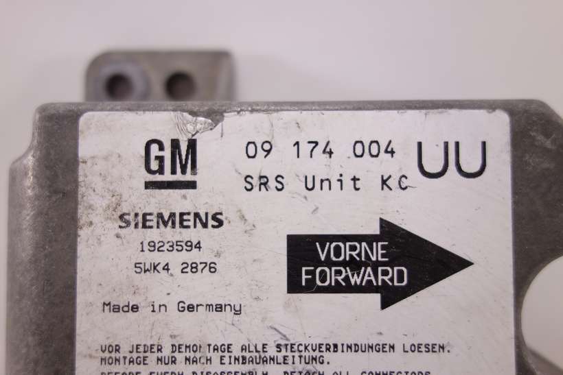 Centralita de airbag Opel Astra 09174004 09 174 004 Siemens 5WK42876 5WK4 2876 1923594 UU - foto 2