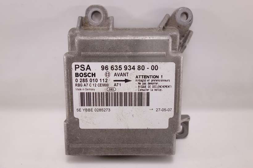 Centralita de airbag Peugeot 207 966359348000 96 635 934 80-00 Bosch 0285010112 0 285 010 112 - foto 1