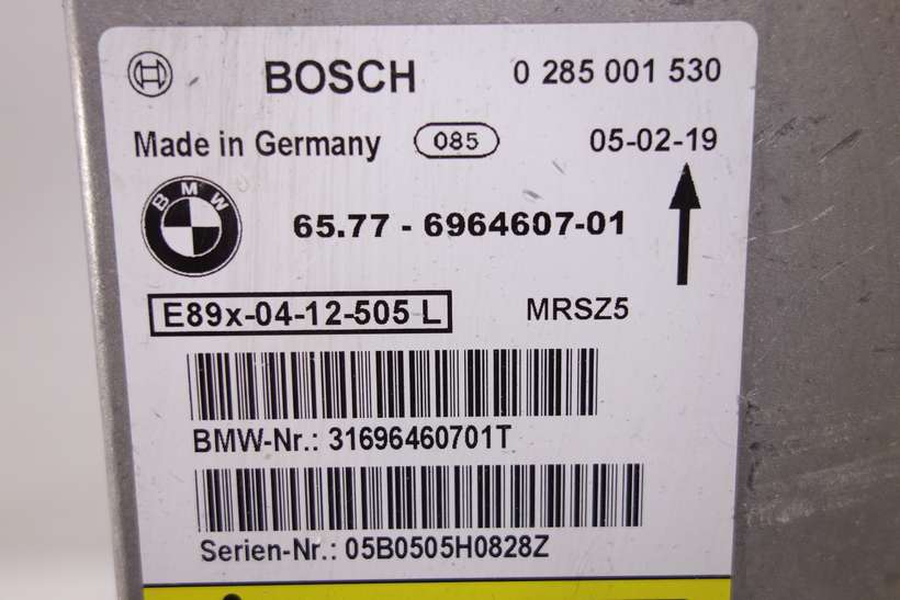 Centralita de airbag BMW E81 E87 6577696460701 65.77-6964607-01 0285001530 0 285 001 530 - foto 2