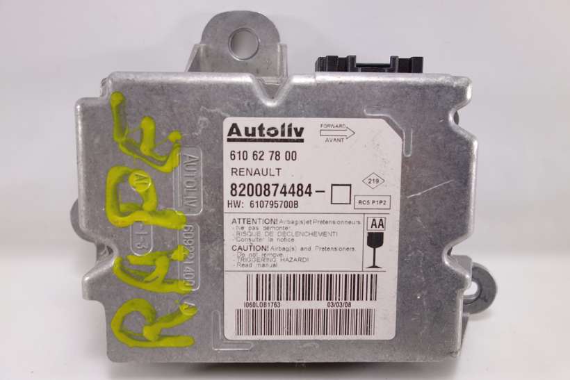 Centralita de airbag Renault Megane 8200874484 610627800 610 62 78 00 610795700b AA - foto 1