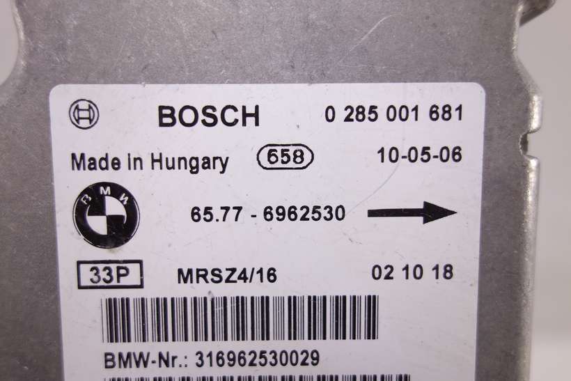 Centralita de airbag BMW E53 E46 65776962530 65.77-6962530 Bosch 0285001681 0 285 001 681 - foto 2