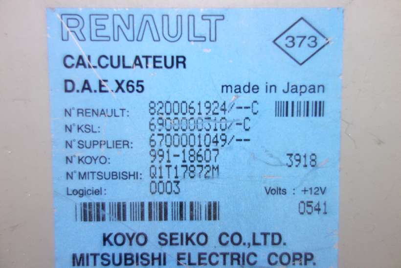 Modulo control de direccion Renault Clio 8200061924C 8200061924--C 6900000310C 6900000310-C 6700001049 Q1T17872M - foto 2
