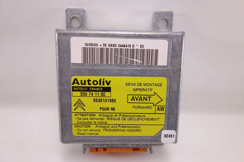Centralita de airbag Citroen Xsara 9638101980 550741100 550 74 11 00 AW - foto 1