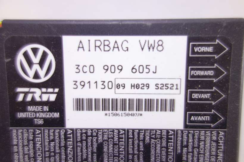 Centralita de airbag VW Passat 3C0909605J 3C0 909 605J 391130 - foto 2