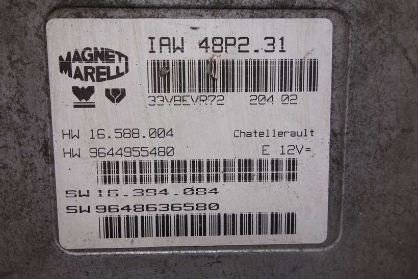 Centralita del motor Peugeot Citroen IAW48P231 IAW 48P2.31 9644955480 9648636580 - foto 2