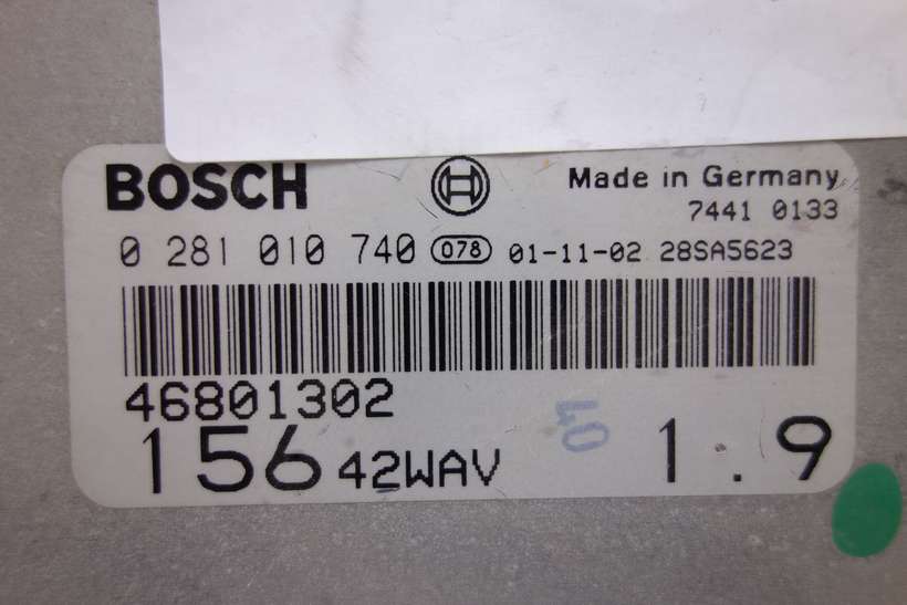 Centralita del motor Alfa Romeo 46801302 15642WAV 156 42WAV 0281010740 0 281 010 740 - foto 2