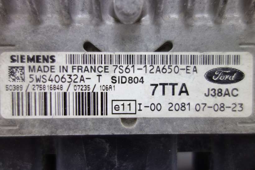 Centralita del motor Ford Fiesta 7S6112A650EA 7S61-12A650-EA 5WS40632AT 5WS40632A-T - foto 2