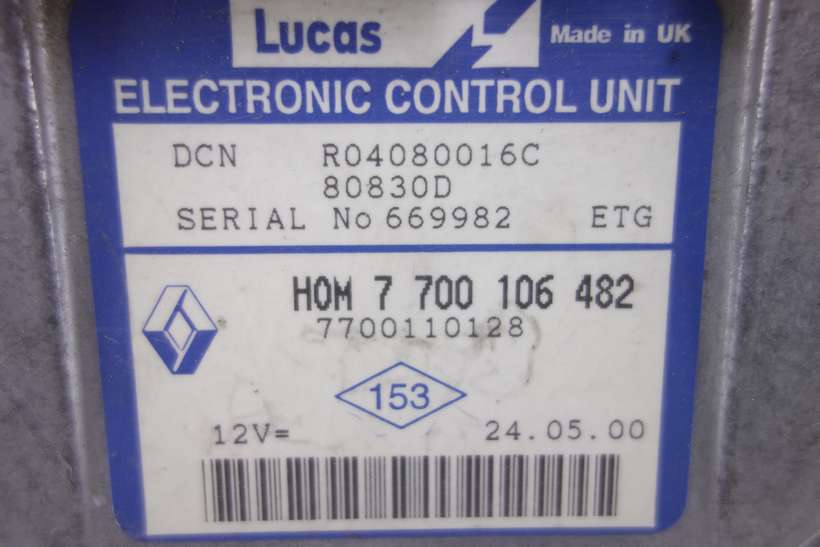 Centralita del motor Renault Trafic R04080016C HOM7700106482 HOM 7 700 106 482 7700110128 - foto 2