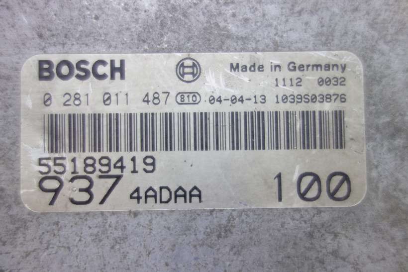 Centralita del motor Alfa Romeo 55189419 9374ADAA 937 4ADAA 0281011487 0 281 011 487 - foto 2