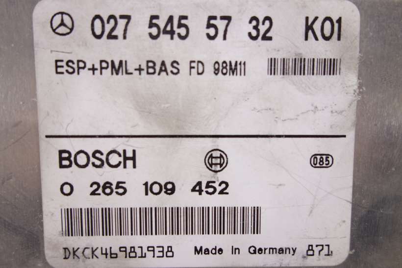 Centralita del motor Mercedes W210 K01 0275455732 027 545 57 32 Bosch 0265109452 0 265 109 452 - foto 2