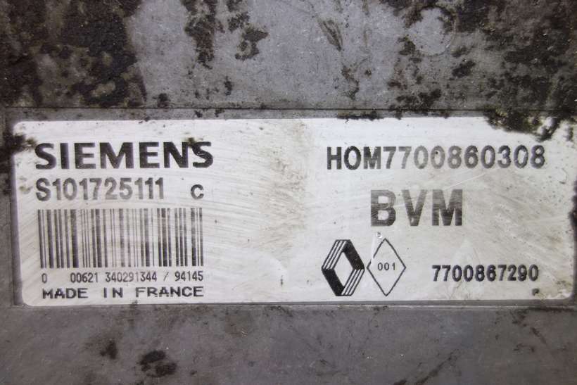 Centralita del motor Renault Laguna HOM7700860308 7700867290 Siemens S101728111C S101728111 C - foto 2