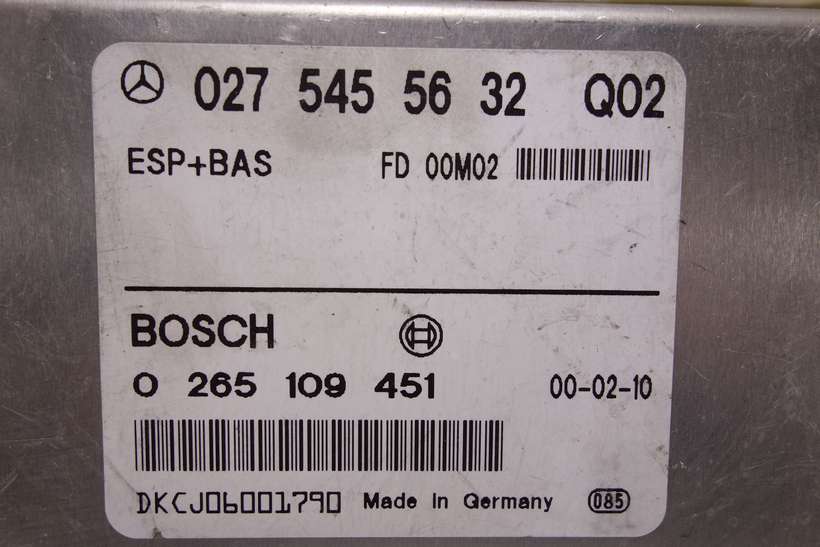 Centralita del motor Mercedes Benz 0275455632 027 545 56 32 Bosch 0265109451 0 265 109 451 Q02 - foto 2