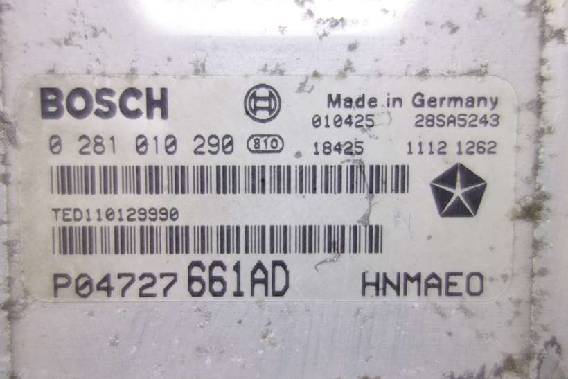 Centralita del motor Chrysler Voyager P04727661AD P04727 661AD Bosch 0281010290 0 281 010 290 - foto 2