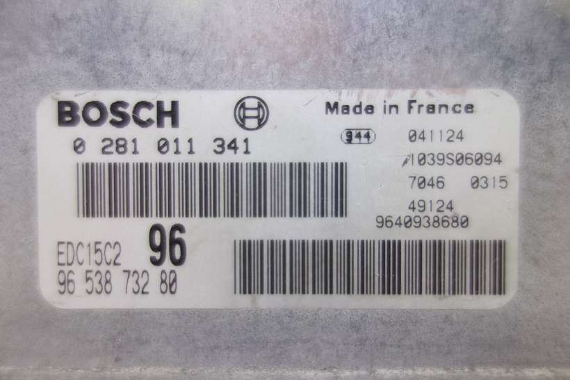 Centralita del motor Peugeot 307 9653873280 96 538 732 80 9640938680 Bosch 0281011341 0 281 011 341 EDC152C296 EDC152C2 96 1039S06094 - foto 2