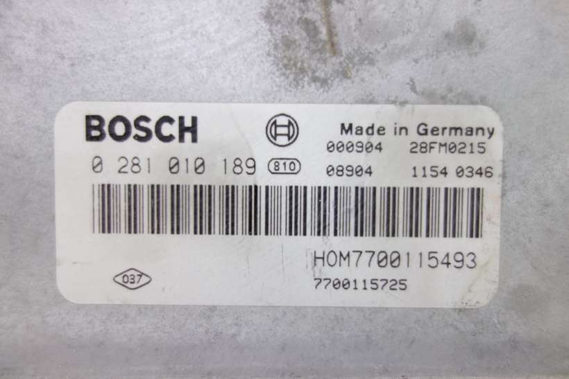 Centralita del motor Renault Scenic HOM7700115493 7700115725 Bosch 0281010189 0 281 010 189 - foto 2