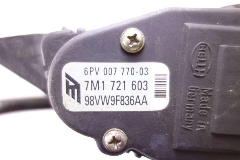 Pedal acelerador Seat Alhambra 98VW9F836AA 7M1721603 7M1 721 603 6PV00777003 6PV 007 770-03 - foto 2