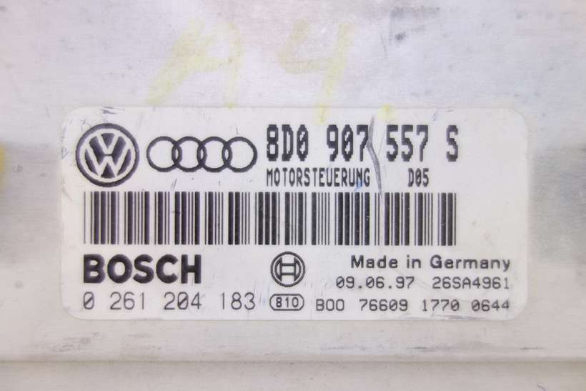 Centralita del motor VW Passat Audi A4 B5 8D0907557S 8D0 907 557 S Bosch 0261204183 0 261 204 183 - foto 2