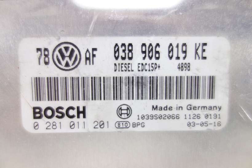 Centralita del motor Audi VW Seat Skoda 038906019KE 038 906 019 KE Bosch 0281011201 0 281 011 201 - foto 2