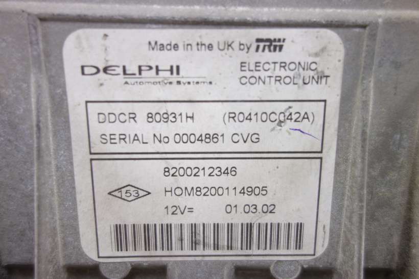 Centralita del motor Renault Kangoo R0410C042A 8200212346 HOM820011905 - foto 2