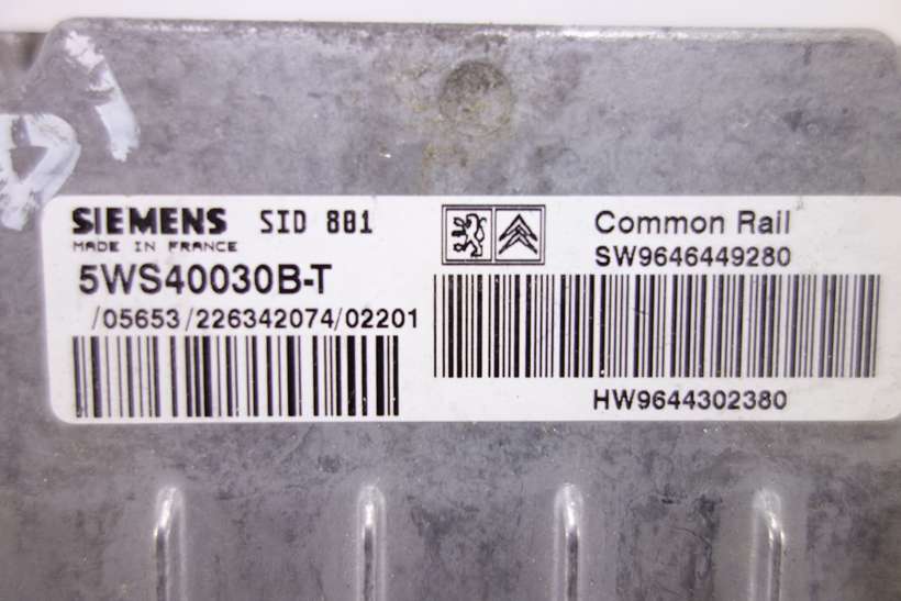 Centralita del motor Peugeot 307 5WS40030BT 5WS40030B-T HW9644302380 - foto 2