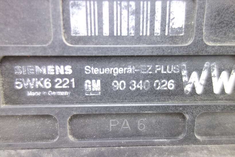 Centralita del motor Opel Kadett Vectra 90340026 90 340 026 Siemens 5WK6221 5WK6 221 WW - foto 2