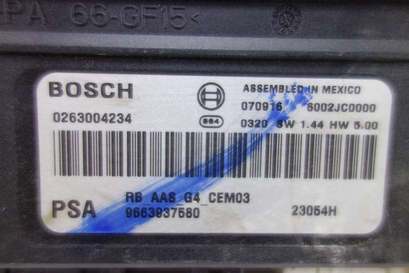 Dispositivo de control Citroen C4 Picasso 9663937580 Bosch 0263004234 0 263 004 234 6002JC0000 - foto 2