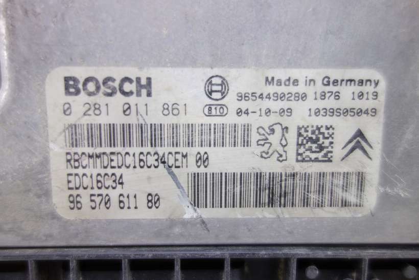 Centralita del motor Citroen C3 9657061180 96 570 611 80 Bosch 0281011861 0 281 011 861 - foto 2