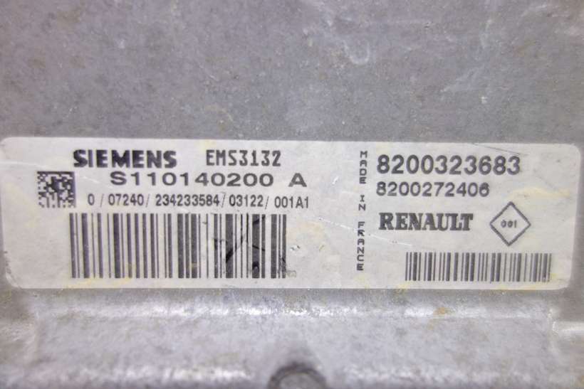Centralita del motor Renault Clio 8200323683 8200272406 Siemens S110140200A S110140200 A - foto 2