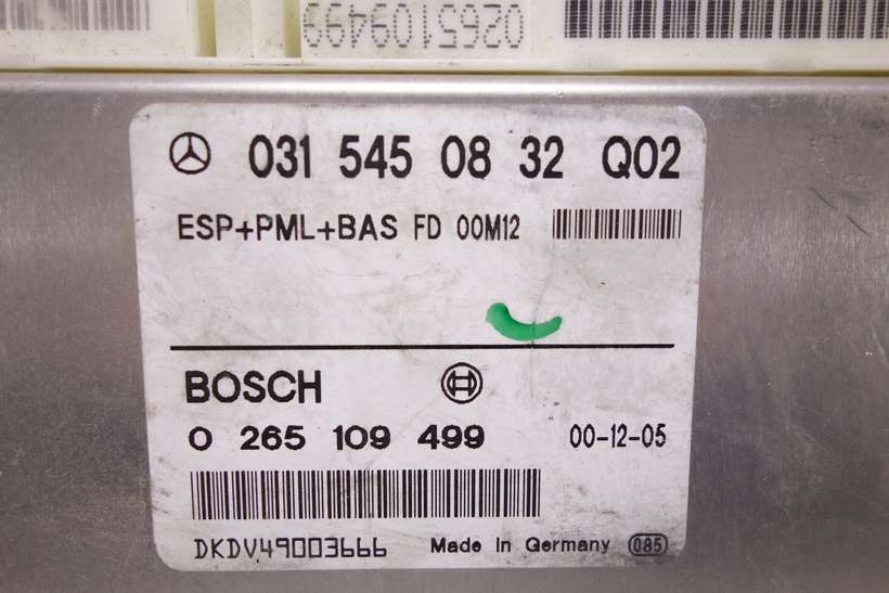 Centralita del motor Mercedes E W210 S210 0315450832Q02 031 545 08 32 Q02 Bosch 0265109499 - foto 2