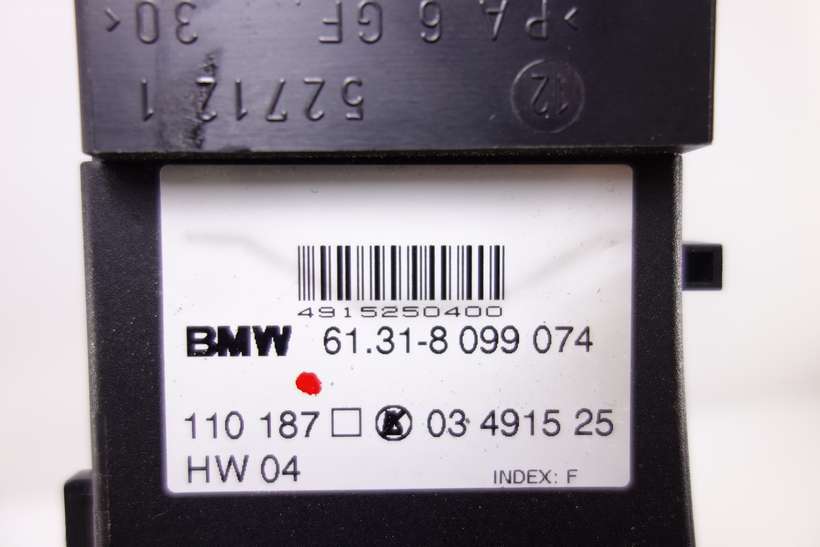 Sede disimulo interruptor derecha BMW X5 E63 61318099074 61.31-8 099 074 03491525 03 4915 25 - foto 2
