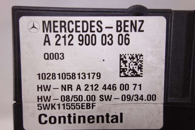 MODULO Bomba de combustible Mercedes W212 A2124460071 A 212 446 00 71 A2129000306 A 212 900 03 06 5WK11555EBF Q003 - foto 2