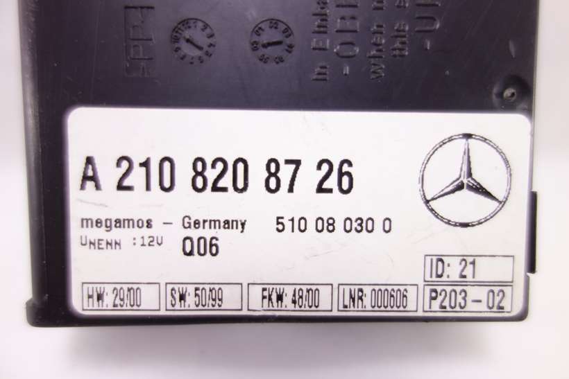 Modulo de control alarma Mercedes W210 A2108208726 A2108208726 A 210 820 87 26 510080300 510 08 030 0 Q06 - foto 2