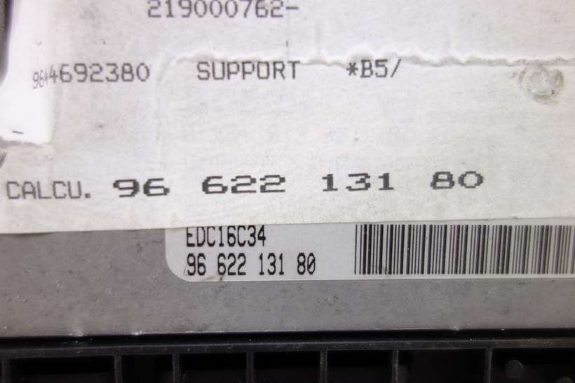 Centralita del motor Peugeot 307 9662213180 96 622 131 80 EDC16C34 - foto 2