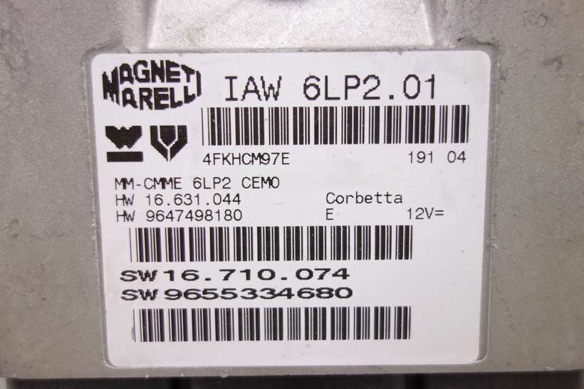Centralita del motor Peugeot 307 IAW6LP201 IAW 6LP2.01 9655334680 16710074 16.710.074 - foto 2