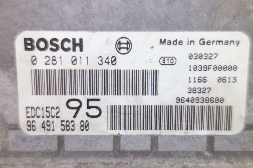 Centralita del motor Peugeot Citroen 9649158380 96 491 583 80 EDC15C2 Bosch 0281011340 0 281 011 340 - foto 2
