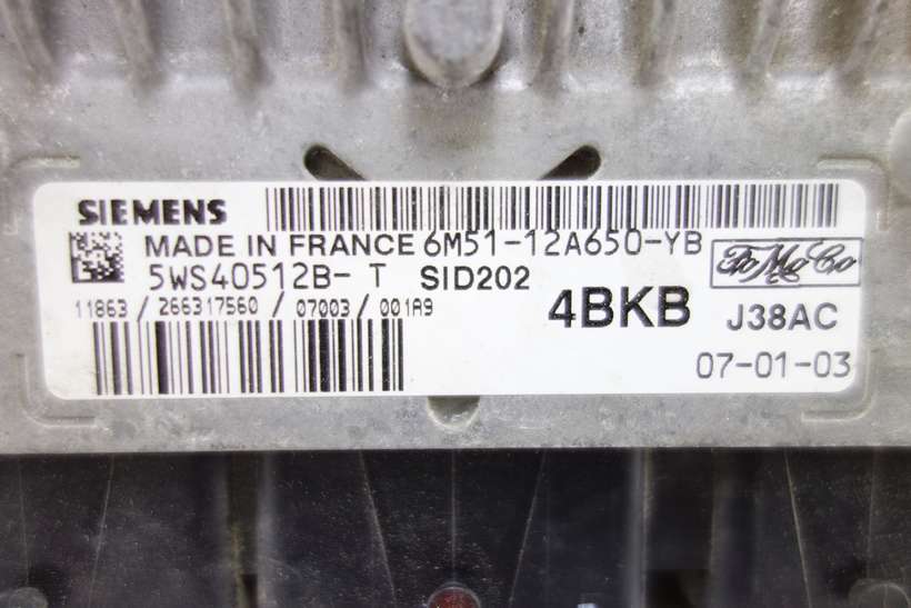 Centralita del motor Ford Focus 6M5112A650YB 6M51-12A650-YB Siemens 5WS40512BT 5WS40512B-T - foto 2