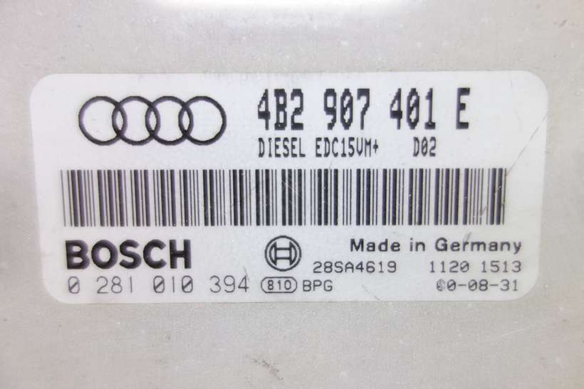 Centralita del motor Audi A6 4B2907401E 4B2 907 401 E Bosch 0281010394 0 281 010 394 - foto 2