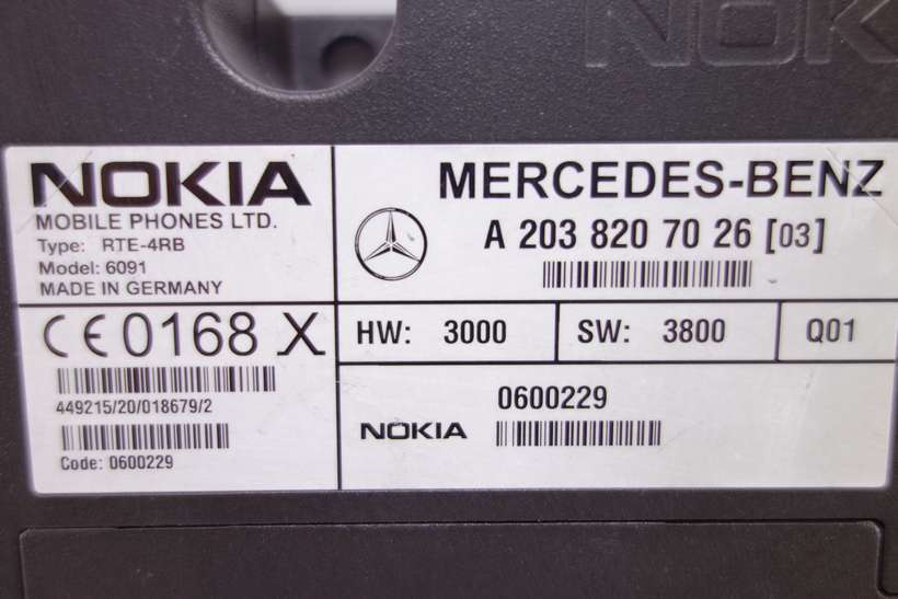 Centralita Bluetooth Mercedes Nokia W203 W210 A203820702603 A2038207026 03 Nokia 0600229 - foto 2