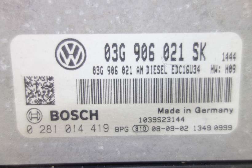 Centralita del motor VW Seat Altea 03G906021SK 03G 906 021 SK Bosch 0281014419 0 281 014 419 - foto 2