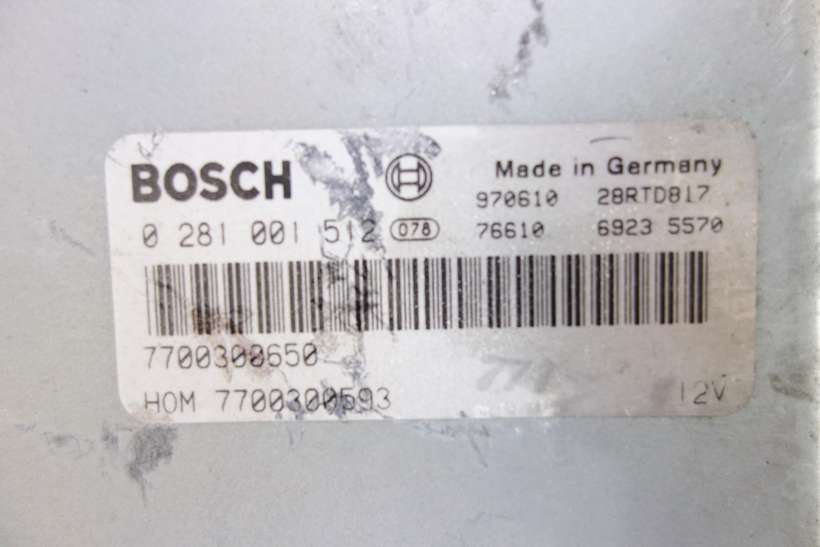 Centralita del motor Renault Master HOM7700300593 HOM 7700300593 7700300650 Bosch 0281001512 0 281 001 512 - foto 2